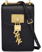 Dkny Elissa Pebble Leather Charm Chain Strap Crossbody, Created For Macy's