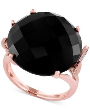 Eclipse By Effy Onyx (18-1/5 Ct. T.w.) And Diamond (1/6 Ct. T.w.) Ring In 14k Gold