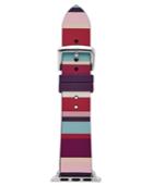 Kate Spade New York Multicolored Striped Silicone Apple Watch Strap