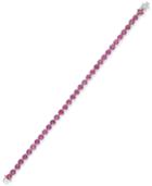 Ruby Tennis Bracelet (20 Ct. T.w.) In Sterling Silver