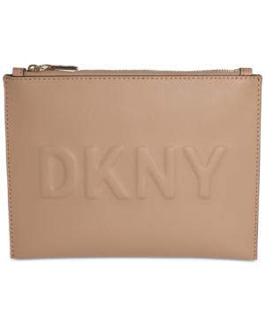 Dkny Mott Debossed Logo Pouch, Created For Macy's