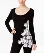 Inc International Concepts Crocheted Asymmetrical Top, Only At Macy's