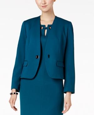 Nine West One-button Grommet Blazer