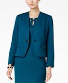 Nine West One-button Grommet Blazer