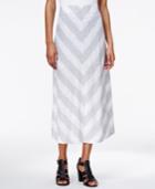 Kensie Chevron-print Maxi Skirt