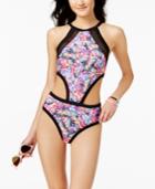 Body Glove Millie Butterfly-print High-neck One-piece Swimsuit Women's Swimsuit