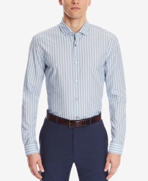 Boss Men's Slim-fit Striped Cotton Shirt