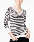 Tommy Hilfiger Sport Stern Striped Crisscross Sweater, A Macy's Exclusive