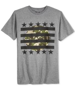 Univibe Men's California Camo Stripes Graphic-print T-shirt
