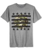 Univibe Men's California Camo Stripes Graphic-print T-shirt