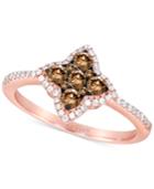 Le Vian Chocolatier Diamond Star Ring (1/2 Ct. T.w.) In 14k Rose Gold