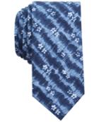 Bar Iii Men's Indigo Tie Dye Print Skinny Tie, Only At Macy's
