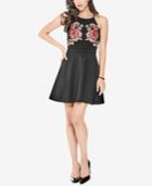 Guess Christine Embroidered Fit & Flare Dress