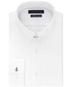 Tommy Hilfiger Men's Fitted Th Flex Cooling Stretch Performance White Dress Shirt