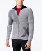 Armani Exchange Men's Striped Logo Sweater