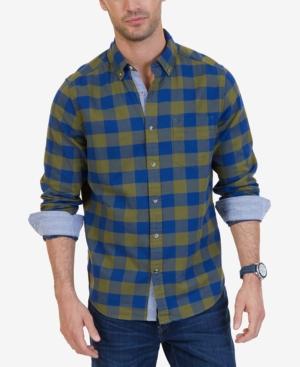 Nautica Men's Classic-fit Buffalo Plaid Flannel Shirt