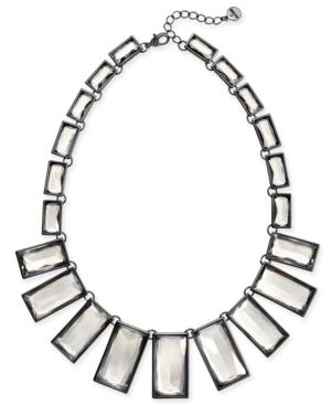Alfani Glass Geometric Statement Necklace, 17 + 2 Extender, Created For Macy's