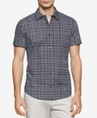 Calvin Klein Men's Slim-fit Geometric Short-sleeve Shirt