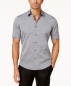 Alfani Men's Corded Stripe Short-sleeve Shirt, Created For Macy's