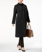 Anne Klein Plus Size Wool-cashmere Maxi Walker Blend Coat