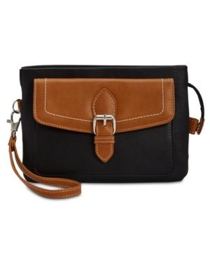 Giani Bernini Leather Triple Zip Convertible Wristlet, Created For Macy's