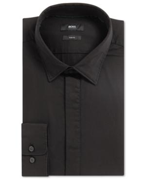 Boss Men's Slim-fit Stretch Cotton Sport Shirt