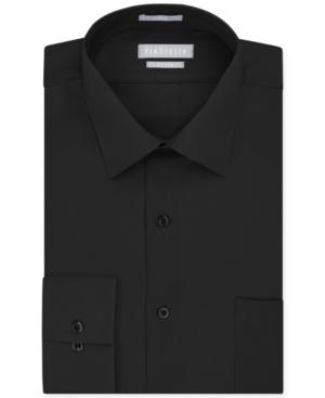 Van Heusen Men's Fitted Non-iron Pique Dress Shirt