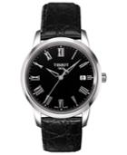 Tissot Watch, Men's Swiss Classic Dream Black Leather Strap 38mm T0334101605301