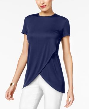 Alfani Solid Ribbed Tulip Top, Created For Macy's
