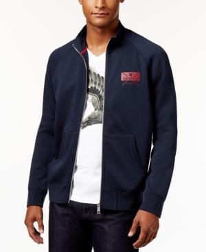 Armani Exchange Men's Eagle Logo Full-zip Sweatshirt