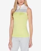 Pga Tour Mock-neck Quarter-zip Golf Top