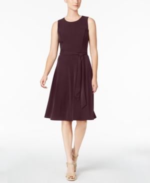 Charter Club Belted A-line Dress, Created For Macy's