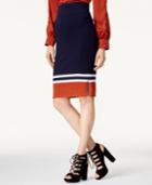 Bar Iii Striped Sweater Skirt, Created For Macy's