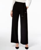 Catherine Malandrino Belted Wide-leg Trousers