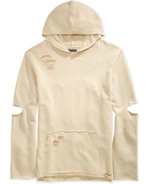 Jaywalker Men's Raw-edge Destructed Hoodie, Created For Macy's