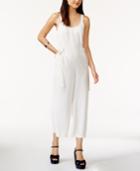 Minkpink Cropped Pinstriped Jumpsuit