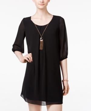 Bcx Juniors' Cutout-back Necklace Shift Dress
