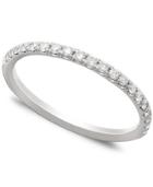 Diamond Ring, 14k White Gold Diamond Pave Band Ring (1/4 Ct. T.w.)