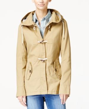 Celebrity Pink Hooded Toggle Jacket