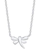 Unwritten Dragonfly Pendant Necklace In Sterling Silver