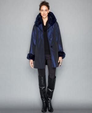 The Fur Vault Sheared Rabbit-fur-lined Coat