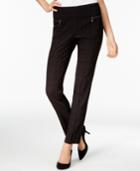 Style & Co Plaid Skinny Pants, Created For Macy's