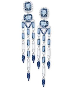 Swarovski Silver-tone Clear & Color Crystal Chandelier Earrings