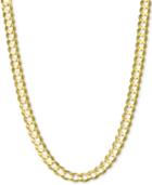 28 Open Curb Link Chain Necklace In Solid 14k Gold