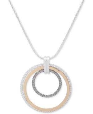 Nine West Triple Circle 36 Pendant Necklace