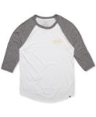 Rip Curl Men's Undertow Custom Graphic-print Logo Raglan-sleeve T-shirt