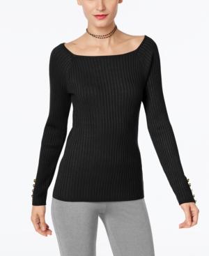Inc International Concepts Petite Ribbed Sweater, Created For Macy's