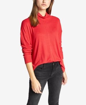 Sanctuary Highroad Mock-neck Waffle-knit Top