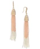 Inc International Concepts Bead & Pave Tassel Drop Earrings, Created For Macy's