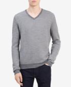 Calvin Klein Men's Chevron Merino Sweater